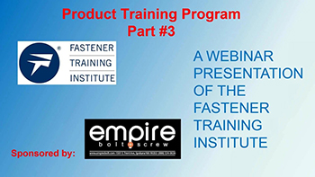 Fastener Basics Part 3 - Training Video