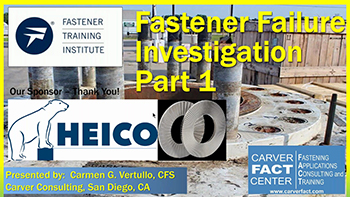 Fastener Failure Investigation Part 1 - Training Video