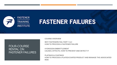 Four-Course Digital Rental on Fastener Failures