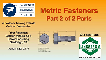 Metric Fasteners Part 2 - Training Video