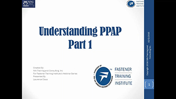 Understanding PPAP Part 1 - Training Video