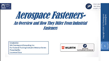 Aerospace Fasteners an Overview - Training Video
